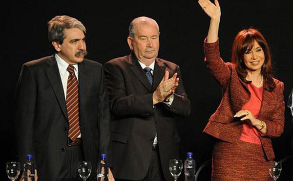Aníbal Fernández, Grondona y Cristina Kirchner