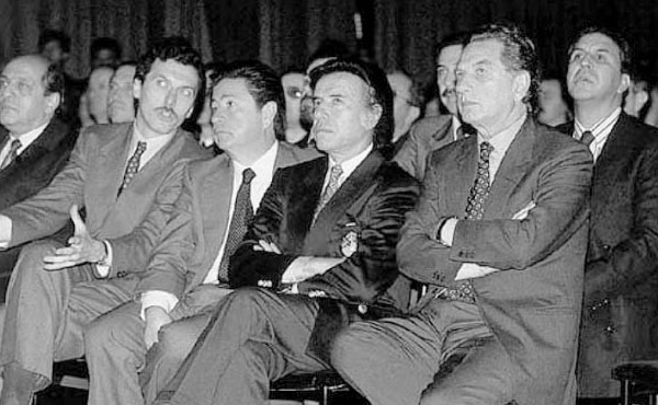 Franco y Mauricio Macri con Ménem y Duhalde