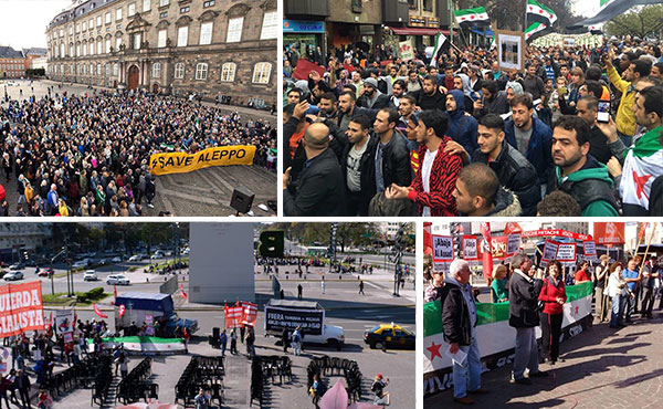 El 1 de octubre se realizó en por lo menos 39 grandes ciudades una jornada mundial de “furia” por Alepo.