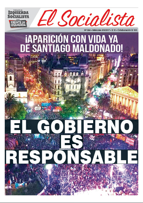 Tapa de la edición N°364 de nuestro periódico El Socialista