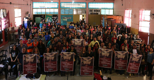 encuentro nacional de docentes en marcha en rosario pide por santiago