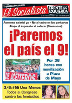 Periódico El Socialista N°292 - 27 de Mayo de 2015 - Izquierda Socialista