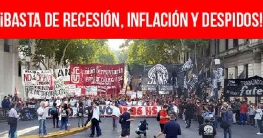 ¡Basta de recesión, inflación y despidos!