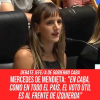Debate Jefe/a de Gobierno CABA / Mercedes de Mendieta: "En CABA, como en todo el pa&iacute;s, el voto &uacute;til es al Frente de Izquierda.&rdquo;