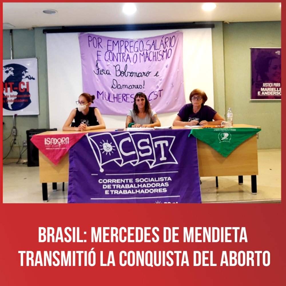 Brasil: Mercedes de Mendieta transmitió la conquista del aborto