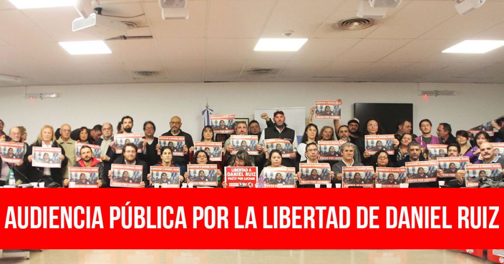 Audiencia pública por la libertad de Daniel Ruiz