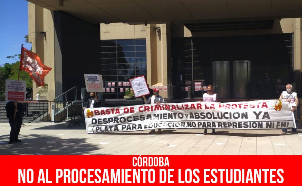 Córdoba / No al procesamiento de los estudiantes