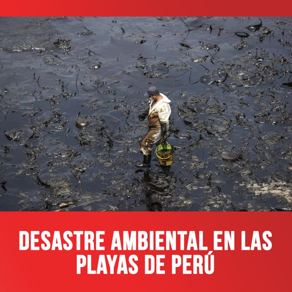 Desastre ambiental en las playas de Perú
