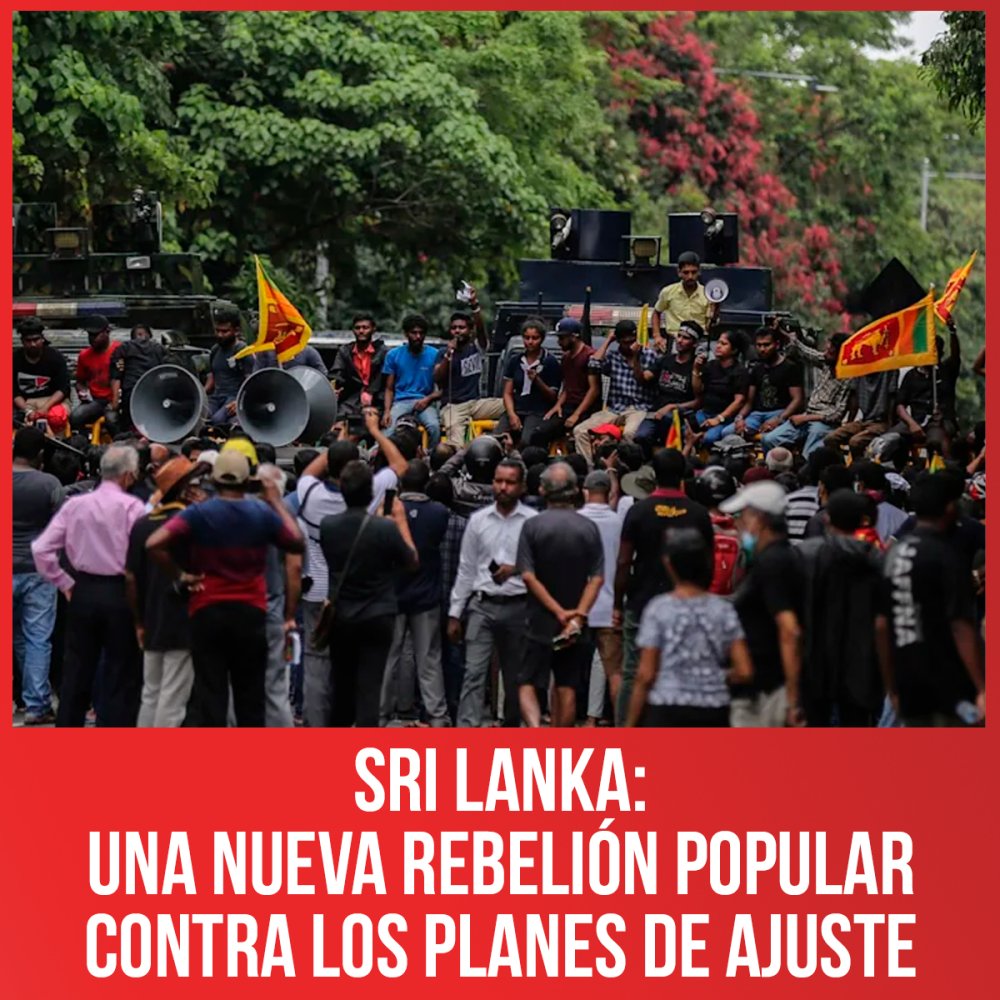 Sri Lanka: una nueva rebelión popular contra los planes de ajuste