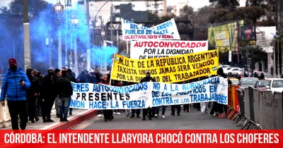 Córdoba: el intendente Llaryora chocó contra los choferes