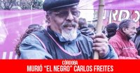 Córdoba: Murió “el Negro” Carlos Freites