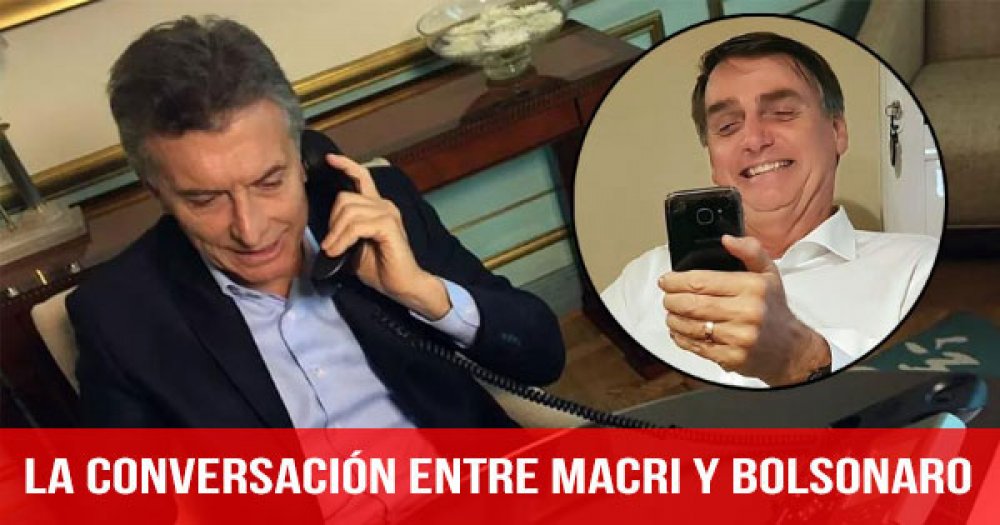 La conversación entre Macri y Bolsonaro