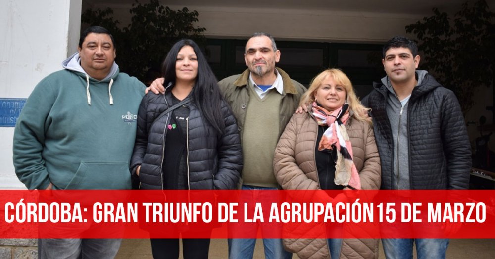 Córdoba: Gran triunfo de la Agrupación 15 de Marzo