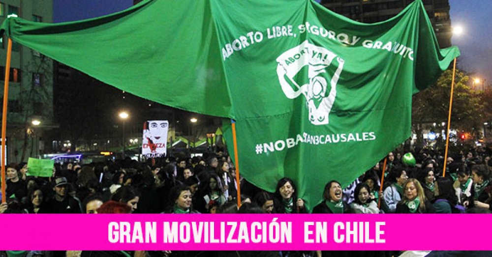 Gran movilización en Chile