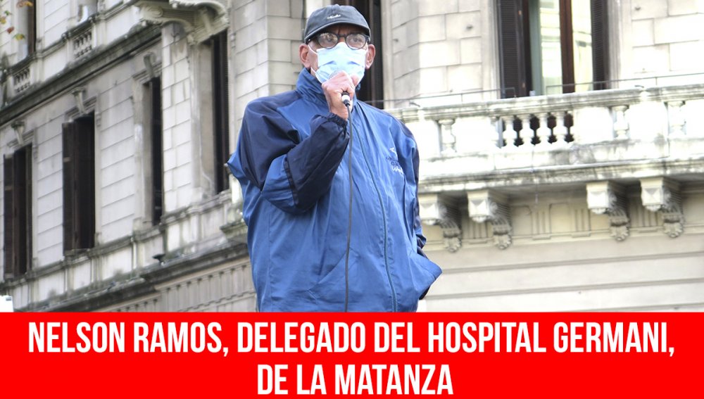 Nelson Ramos, delegado del hospital Germani, de La Matanza