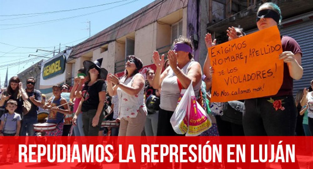 Repudiamos la represión en Luján