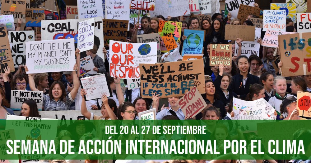Del 20 al 27 de septiembre: semana de acción internacional por el clima
