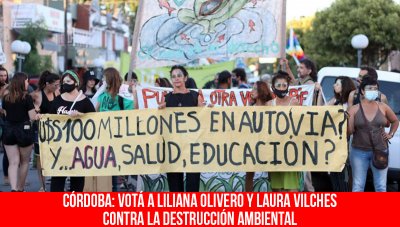 Córdoba: votá a Liliana Olivero y Laura Vilches contra la destrucción ambiental