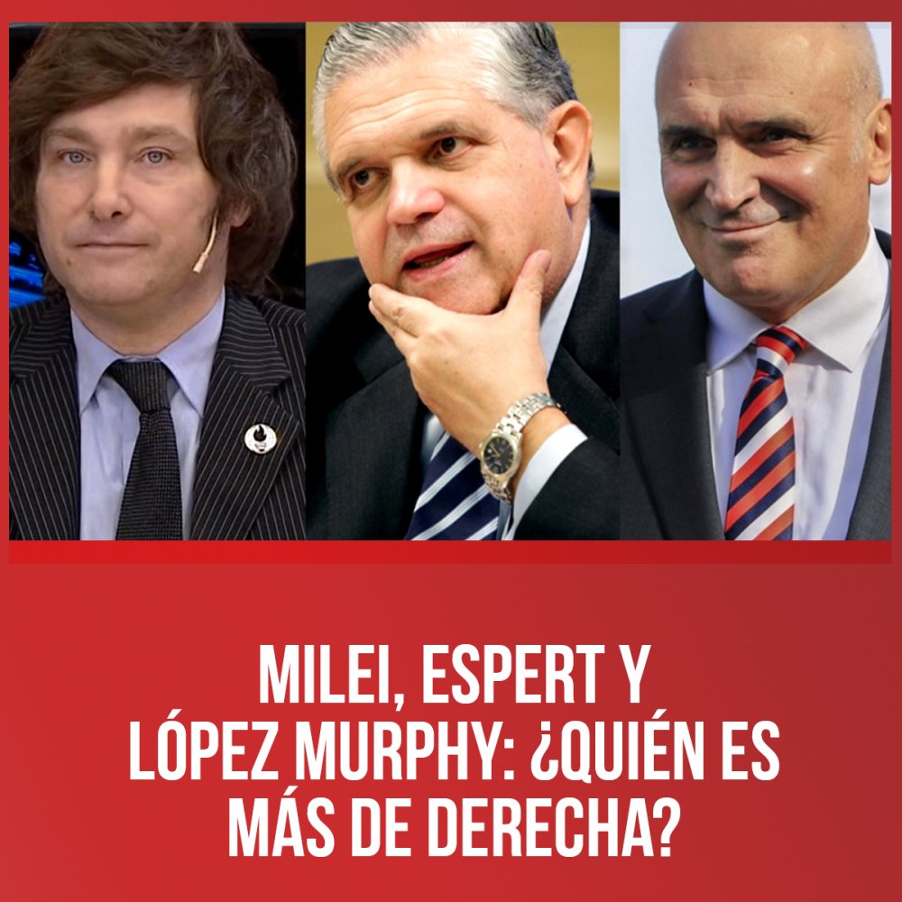 Milei, Espert y López Murphy: ¿quién es más de derecha?