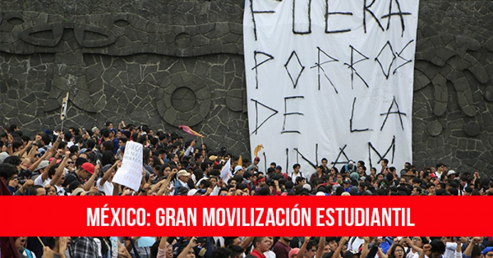 México: gran movilización estudiantil