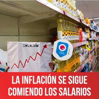 La inflación se sigue comiendo los salarios