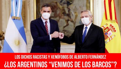 Los dichos racistas y xenófobos de Alberto Fernández / ¿Los argentinos “venimos de los barcos”?
