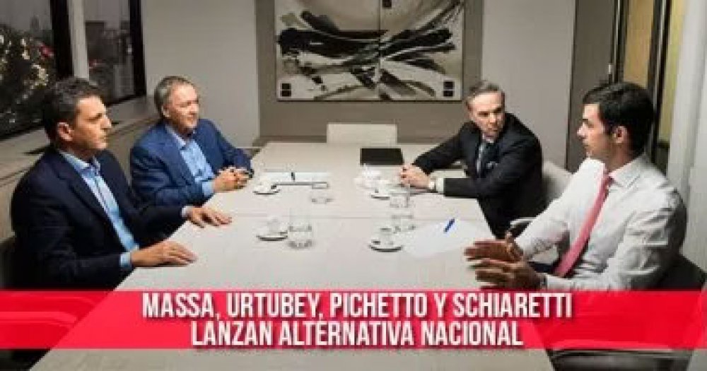 Massa, Urtubey, Pichetto y Schiaretti lanzan Alternativa Nacional