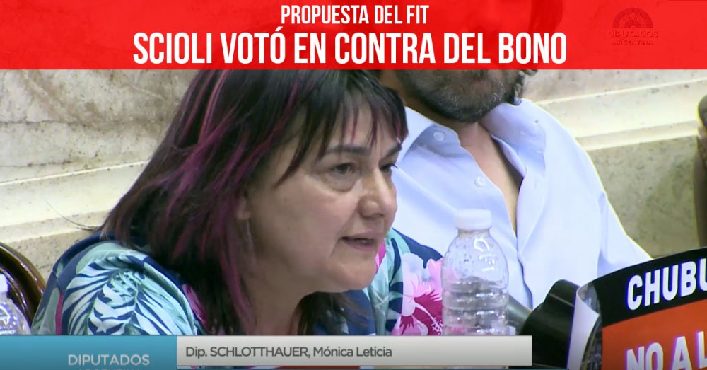Propuesta del FIT: Scioli votó en contra del bono