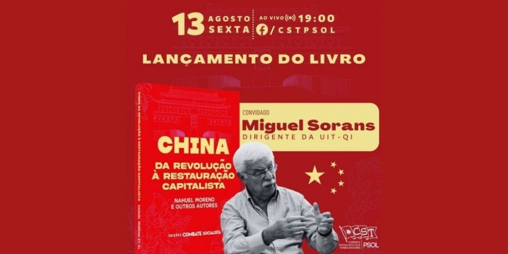 Lanzamiento del libro China de la Revolución a la Restauración Capitalista en portugués