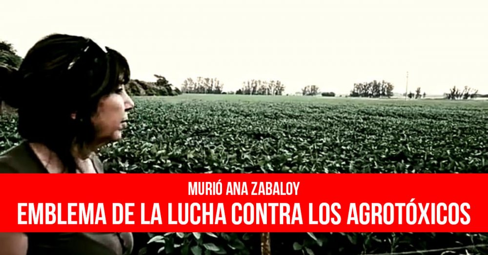Murió Ana Zabaloy: Emblema de la lucha contra los agrotóxicos