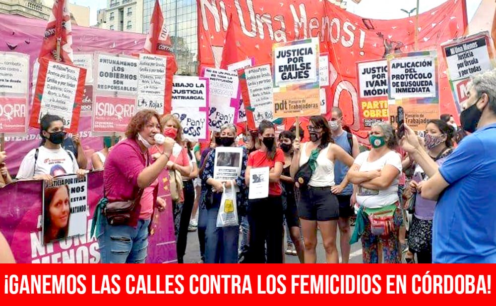 ¡Ganemos las calles contra los femicidios en Córdoba!