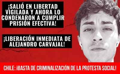 Chile: Libertad a Alejandro Carvajal, inculpado por el incendio de la Universidad Pedro de Valdivia: ¡Basta de criminalización de la protesta social!