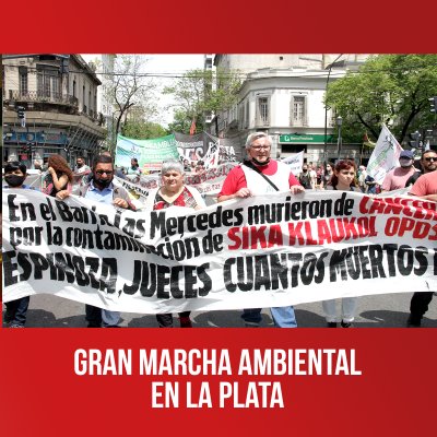 Gran marcha ambiental en La Plata