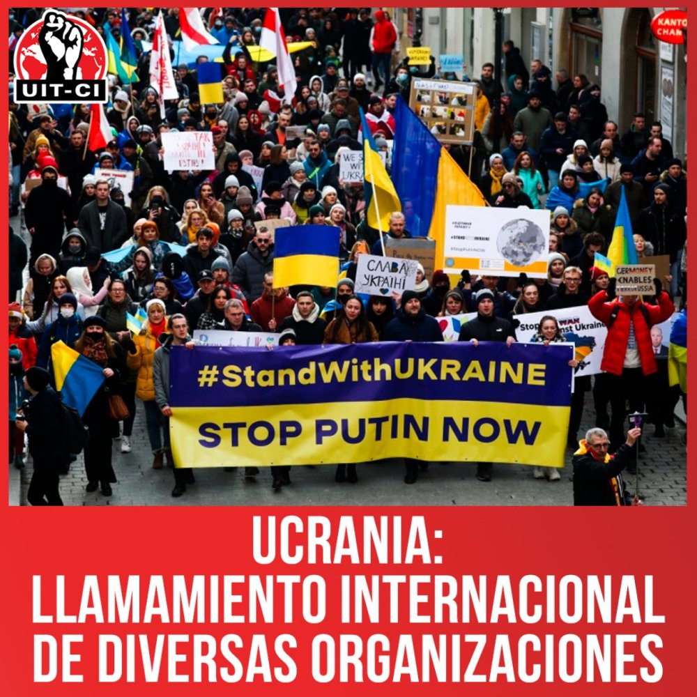 Ucrania: Llamamiento internacional de diversas organizaciones