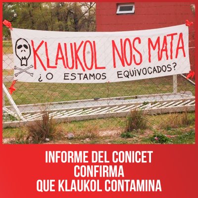 Informe del Conicet confirma que Klaukol contamina