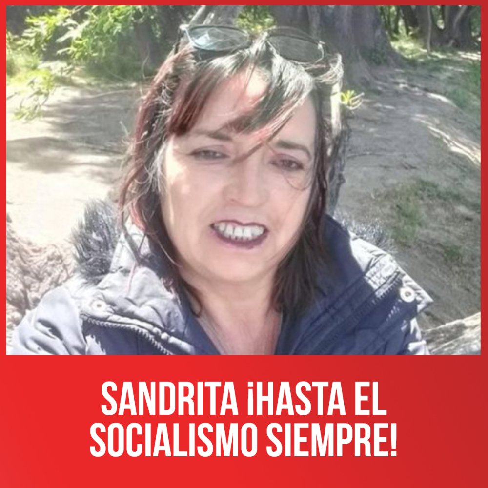 Sandrita ¡hasta el socialismo siempre!
