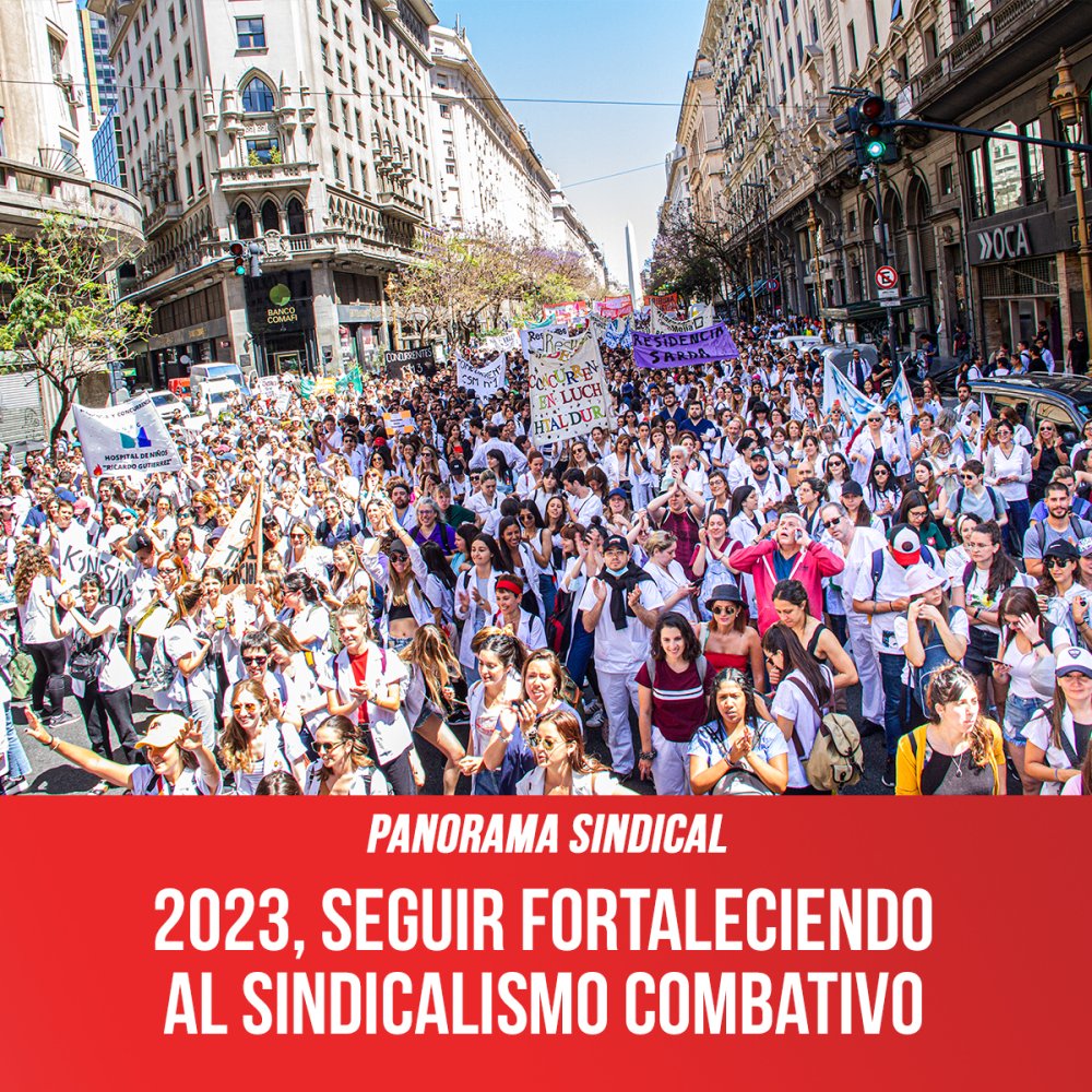 Panorama sindical / 2023, seguir fortaleciendo al sindicalismo combativo