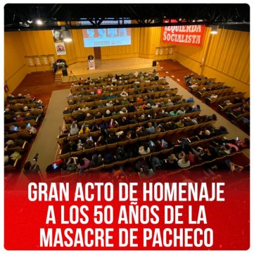 Gran acto de homenaje a los 50 años de la Masacre de Pacheco