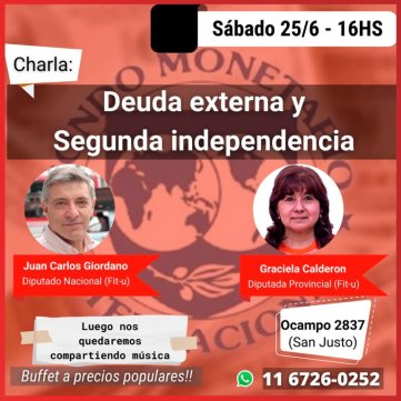 Charla "Deuda externa y Segunda Independencia"