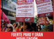 Fuerte paro y gran movilización en Rosario y Santa Fe