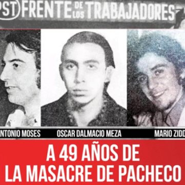 Acto a 49 años de la masacre de Pacheco