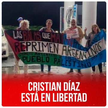 Cristian Díaz está en libertad
