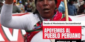 El movimiento socioambiental en apoyo a Perú