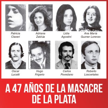 A 47 años de la Masacre de La Plata