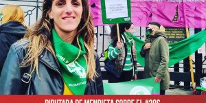 Diputada De Mendieta sobre el #28S  "A la reacción patriarcal la enfrentamos en las calles y en las urnas"