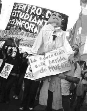 Marcha docente - estudiantil en C�rdoba.
