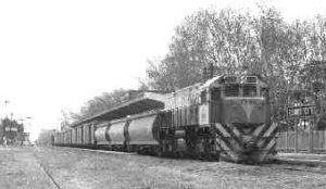 Una formaci�n del Belgrano Cargas (Estaci�n Rosario Oeste)