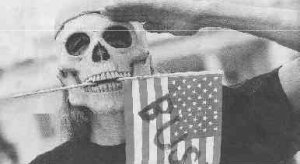 Estados Unidos: Uno de los miles de manifestantes contra la guerra en la marcha de este 24/9.