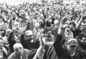 Asamblea del Astillero R�o Santiago, haciendo efectiva la democracia sindical.