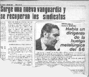 Facs�mil del reportaje a Moreno en Avanzada Socialista en 1973.
